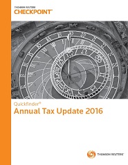 Quickfinder Annual Tax Update 2016 Quickfinder Annual Tax Update 2016