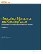 Measuring, Managing and Creating Value: A Framework for Accountants Serving Privately Held Companies