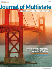 Journal Of Multistate Taxation And Incentives Corporations Tax Thomson Reuters
