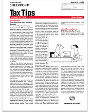 Quickfinder Tax Tips Newsletter Sample