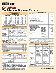 Quickfinder Tax Tables for Business