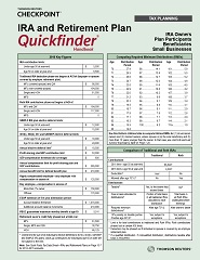 IRA and Retirement Plan Quickfinder Handbook